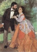 Pierre-Auguste Renoir The Painter Sisley and his Wife oil painting artist